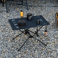 Table de pique-nique pliable moderne, multifonctionnelle, légère, en alliage d'aluminium, portable, pour l'extérieur, le voyage, la cuisine sur la terrasse