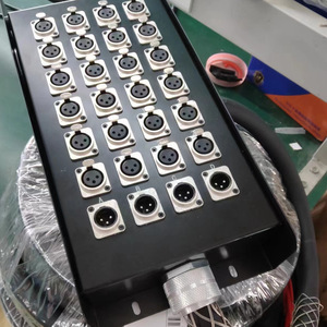 Câble audio multipaire XLR professionnel 28 canaux 30m avec boîtier de scène pour spectacles en direct - Product Image 2