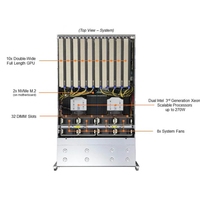 Serveur GPU Supermicro SYS-420GP-TNR 4U en rack pour l'informatique haute performance et la formation en IA