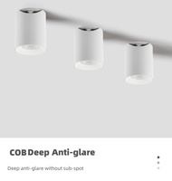 Plafonnier LED COB encastré 15W 35W, dimmable, sans scintillement, CCT modulable, pour la décoration intérieure de maison et de villa