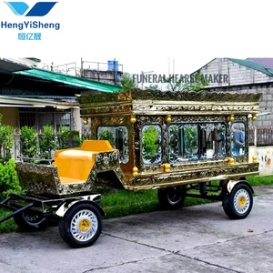 Chất lượng cao ngựa kéo xe Tang Tang lễ tang lễ vượt thời gian xe tang kiểu cổ xe tang ngựa kéo Bộ nhớ - Product Image 5