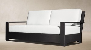 Custom Powder Coated Aluminum Outdoor <b>Sofa</b> <b>Set</b>, Modern Patio Conversation <b>Set</b> with Waterproof Cushions, Outdoor <b>Sofa</b> Armchair - Product Image 4