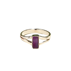 Top Selling 925 Sterling Silver Natural Amethyst Rectangle Shape With Bezel Sett <b>Statement</b> <b>Ring</b> Handmade <b>Rings</b> Jewelry Wholesale - Product Image 1