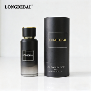 Wholesale Luxury Round Perfume Glass <b>Bottle</b> Empty Pump Sprayer Crimp Clear 50ml Perfume <b>Bottle</b> with Metal Label - Product Image 6