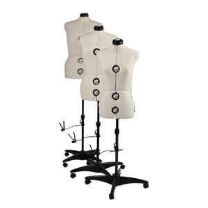 調節可能な高さメタルベース360回転プロフェッショナル仕立てドレスフォームマネキン - Product Image 5