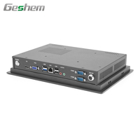 PC industriel tout-en-un de 10 pouces, écran tactile capacitif LCD IP65, RS485 RS232, ordinateur robuste