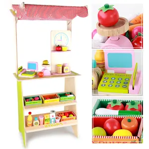 Verkaufs stand Spielzeug Hot Sale Rollenspiel Holz für Kinder Andere Rollenspiel & Vorschule 36 Monate Packbox 47*17,5*28CM