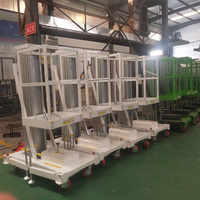 Eterlift 120kg-200kg Tragfähiger Aluminium-Einmastlift, 4m-16m Vertikale Hubhöhe Kompakter Mobiler Hydraulischer Personenlift