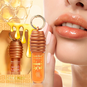 Nuevo Aceite Labial de Miel Antisequedad y Antipelado, Tratamiento Hidratante para Reducir las Arrugas de los Labios, Paleta de Colores con Diseño de Llavero - Product Image 3