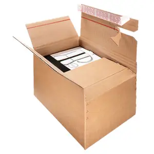 Taille personnalisée de haute qualité expédition express boîte à fermeture éclair boîte en carton à fermeture éclair boîte en carton avec fermeture éclair bande détachable