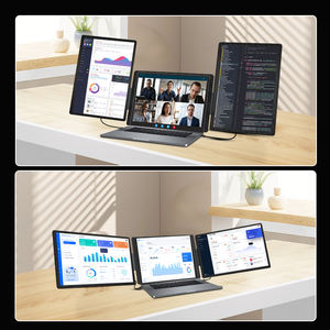 Écran externe pour ordinateur portable 16 pouces à brancher et à utiliser, à trois écrans, avec écran IPS 1200P, support réglable et large compatibilité des appareils - Product Image 3