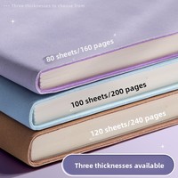 Carnet de notes numérique en PU doux au toucher, impression numérique, cadeau, design élégant, pour étudiant, A5, agenda épaissi, B5, bloc-notes de bureau simple, reliure cousue