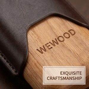 Vietnam Premium 3 Finger Brown Leather Portable Travel Cigar Case Wood Lined Cigar Humidor for Cigar Lovers - Product Image 5