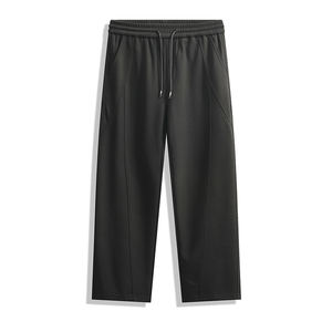 Pantalones casuales rectos con cordón para hombre primavera y otoño 2025 nueva moda Joker deportes pantalones de pierna ancha sueltos al aire libre correr Delgado - Product Image 1