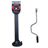 Revêtement en poudre Heavy Duty réglable et rotatif en acier galvanisé caravane RHS RV remorque stabilisateur jambe cric support