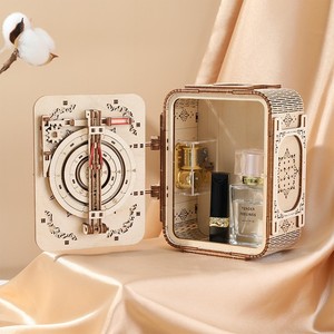 Boîte à trésor 3D en bois avec fonction musicale - Rangement décoratif et éducatif pour bijoux et rouges à lèvres (à partir de 14 ans) - Product Image 3