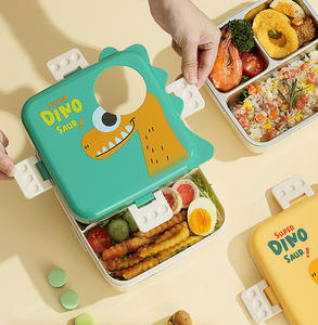BPA-freie Lebensmittelqualität 2-Schicht Auslaufsichere Cartoon Bento Lunchbox für Jungen Mädchen - Product Image 4