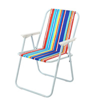 Chaise de plage pliante portable en métal personnalisée pour l'extérieur et le jardin Chaise légère au design coloré Chaises de camping pliables pour les loisirs