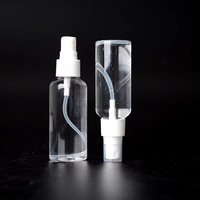 Bouteille pulvérisateur en plastique transparente de 5 à 500 ml pour désinfectant liquide, alcool, maquillage, bouteille vide portable