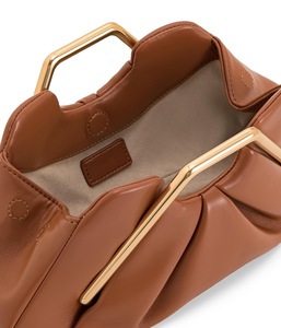 <strong>Soft</strong> Vegan <strong>Leather</strong> Elegant Clutch <strong>Purse</strong> Women Pleated Party Wedding Evening Bag Cross Body Chain Strap with a Clasp - Product Image 3
