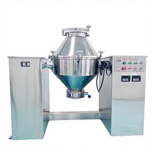 Mezclador de Doble Cono de Acero Inoxidable, Mezcladora de Polvo con Motor AC Automático de Alta Eficiencia para Mezclar Alimentos, Productos Químicos y Plásticos, 500L - Product Image 1