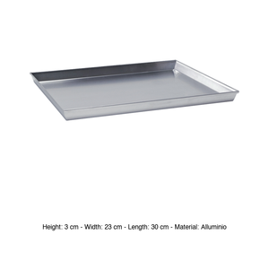 Rectangular Aluminum Baking Tray 30 × 23 × 3 h cm Ballarini - Product Image 3