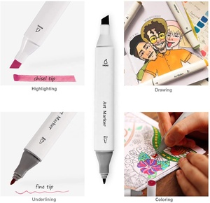 168 Colori <span class=keywords><strong>Pennarelli</strong></span> Artistici a Base Alcolica a Doppia Punta, <span class=keywords><strong>Pennarelli</strong></span> Artistici Alcolici, <span class=keywords><strong>Pennarelli</strong></span> per Schizzi per Adulti e Bambini Libro da Colorare - Product Image 3