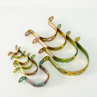 Clips de tuyau en forme de U Pince de tuyau réglable Supports de clip de selle de plantation de zinc