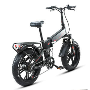 Bicicleta Plegable RANDRIDE H1-1000W 17AH con Ruedas de 20 Pulgadas, 7 Velocidades, Batería de Litio de 48V, Frenos, Bicicleta Plegable de 1000W Eléctrica - Product Image 1