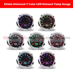 52mm सात रंग यूनिवर्सल रेसिंग निकास गैस तापमान गेज 2 इंच - Product Image 2