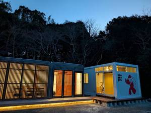 Casetta per Gatti in Container a Montaggio Rapido |   Rifugio per Gatti in Container Marittimo Modificato |   Recinto per Gatti da Interno ed Esterno a Installazione Rapida - Product Image 1