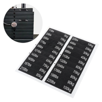Numéro autocollant personnalisable poids pile étiquette Gym Fitness équipement accessoires OEM bâtons
