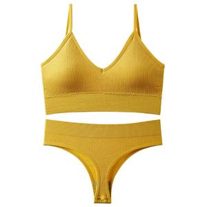 Usine Plusieurs Couleurs Sexy Sans Fil Push Up Culotte et Soutien-Gorge Ensemble pour les Femmes - Product Image 6