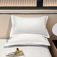 Meilleure qualité 100% coton hôtel linge de lit blanc taie d'oreiller draps ensemble de literie couleur et taille personnalisées 4 pièces ensembles de draps de lit
