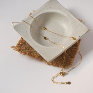 Ensemble <span class=keywords><strong>de</strong></span> bijoux pour <span class=keywords><strong>femme</strong></span>, collier et bracelet à maillons en acier inoxydable plaqué <span class=keywords><strong>or</strong></span> 18 carats, motif <span class=keywords><strong>grain</strong></span> <span class=keywords><strong>de</strong></span> <span class=keywords><strong>café</strong></span> et nez <span class=keywords><strong>de</strong></span> cochon, anti-ternissement, tendance - Product Image 3