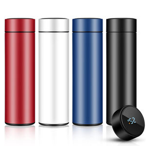 Venta caliente 500ml 16oz doble pared de acero inoxidable termo inteligente recordatorio botella de agua con pantalla de temperatura Digital Led - Product Image 5