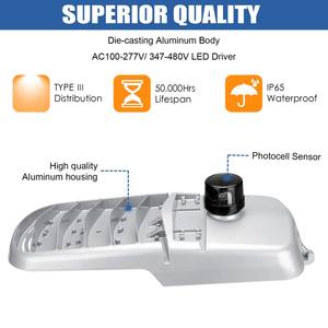 Éclairage public extérieur LED US Warehouse 150W IP65 LED Stade Route Parking Lot Shoebox Street Flood Lights - Product Image 3