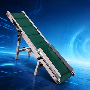 Small <strong>Belt</strong> <strong>Conveyor</strong> and <strong>Inclined</strong> <strong>Conveyor</strong> <strong>Belt</strong> for Warehouse Assembly Line Use Portable Incline <strong>Conveyor</strong> With Motorized Roller - Product Image 1