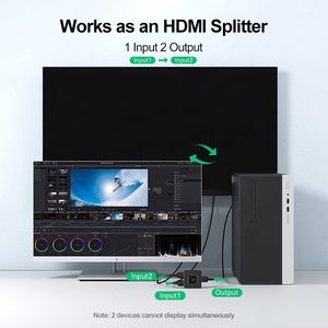 สวิตช์และตัวแยกสัญญาณ <span class=keywords><strong>HDMI</strong></span> <span class=keywords><strong>2.0</strong></span> แบบสองทิศทาง <span class=keywords><strong>4K</strong></span> <span class=keywords><strong>60Hz</strong></span> 2in1 สวิตช์ <span class=keywords><strong>HDMI</strong></span> แบบสองทิศทาง - Product Image 3