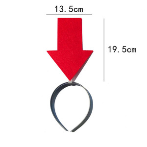 Fascia per capelli in tessuto resistente con simbolo freccia e punto <span class=keywords><strong>interrogativo</strong></span> Qibai, divertente e originale, ideale per concerti, performance, festival e lauree - Product Image 6