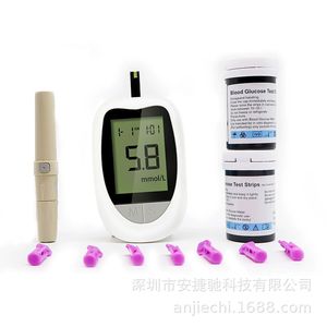 혈당 측정기, 포도당 센서, 당뇨병 검사 스트립, 혈당 측정기, 모니터링 기기, 글루코미터 및 검사 스트립 - Product Image 3