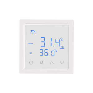 Electric Floor Heating <b>Thermostat</b> Digital Display 28A 16A White No Wi-Fi Remote <b>Control</b> Home HVAC System - Product Image 1