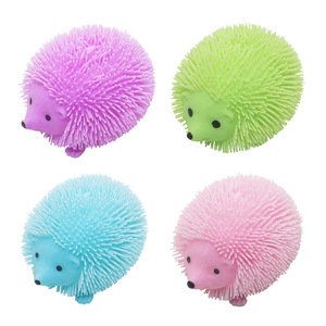 Needoh Fuzzy <b>Hedgehog</b> Stress <b>Toy</b> Slow Rebound Soft Squeeze Ball Cute Animal Shape for All Ages Pressure Relief Play - Product Image 5