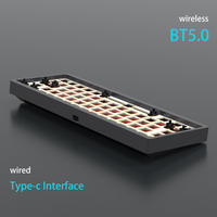 Kit de teclado mecánico, aleación de aluminio RGB, intercambio en caliente, PCB, 3 modos, venta al por mayor