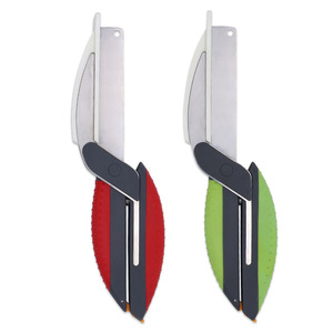 Ciseaux de cuisine en acier inoxydable 3,5 pouces, coupe-légumes multifonctionnel avec planche à découper, passe au lave-vaisselle - Product Image 2