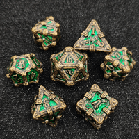Ensemble de dés Fantasy Relic 7 pièces, dés polyédriques pour jeux de rôle et jeux de société DND