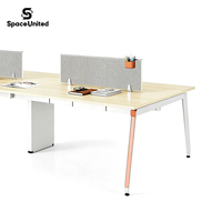 Paravent de bureau en tissu SpaceUnited, séparateur d'espace avec porte-stylo et étagère pour plantes, accessoires pour le bureau