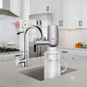 LYNLOO Faucet Filter With Push Button – Dual Spray Modes, NSF Certified, Reduces Chlorine, 350 Gallon