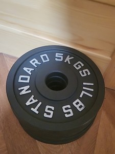 Disques de musculation en fonte peinte, à gros trous, à 4 nervures, antidérapants, durables, de 2,5 à 25 kg, noirs, pour la musculation à domicile ou en salle de sport - Product Image 5