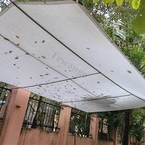 Bâche en PE blanche d'extérieur GCG 160 230GSM, auvent de jardin, auvent de terrasse, couverture de meubles, housse de voiture, tente de camping, filet pare-pluie, pare-soleil - Product Image 6